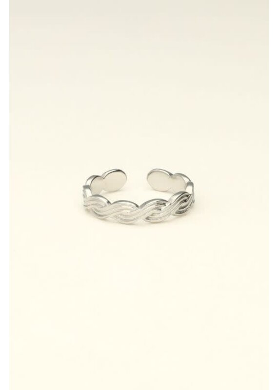 My Jewellery Ring met vlecht - zilver