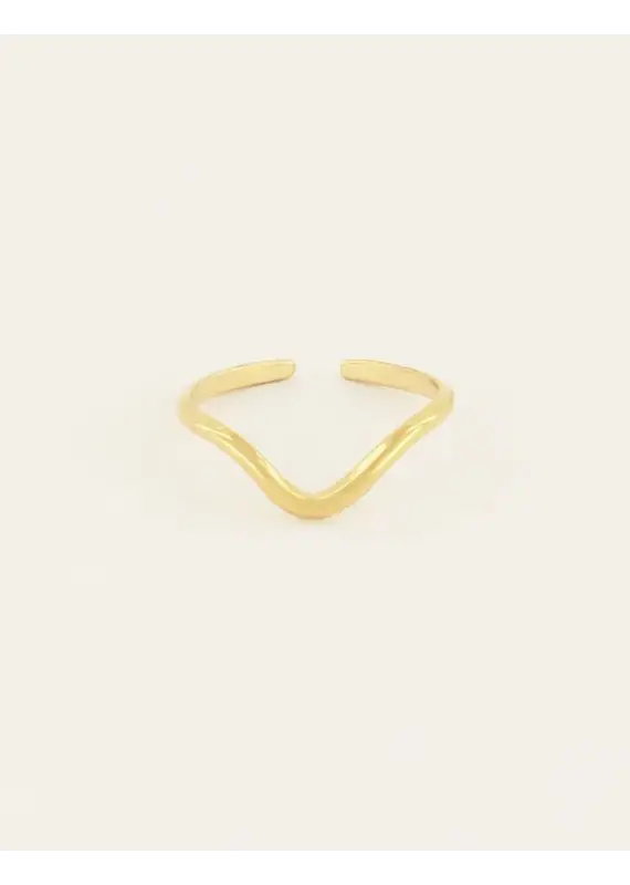 My Jewellery Ring met V shape - goud