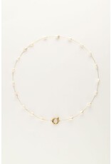 My Jewellery Minimalistische ketting met parels - goud