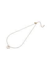 Go Dutch Label D&E - Ketting met dubbele hartjes - goud