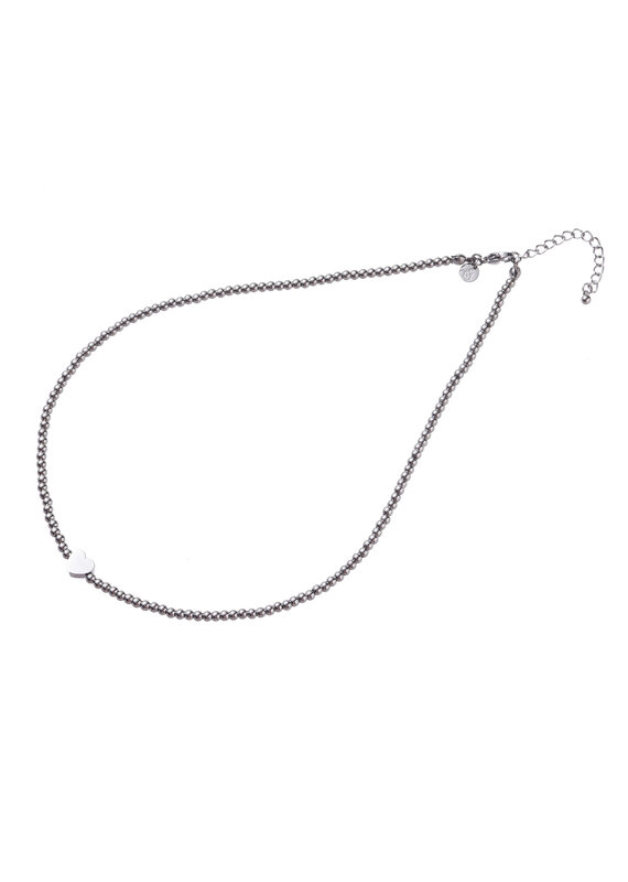 Go Dutch Label D&E - Basic ketting met hartje - zilver