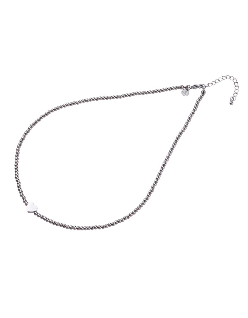 Go Dutch Label D&E - Basic ketting met hartje - zilver