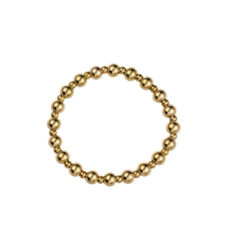 Go Dutch Label D&E - Armband met grote bolletjes - goud