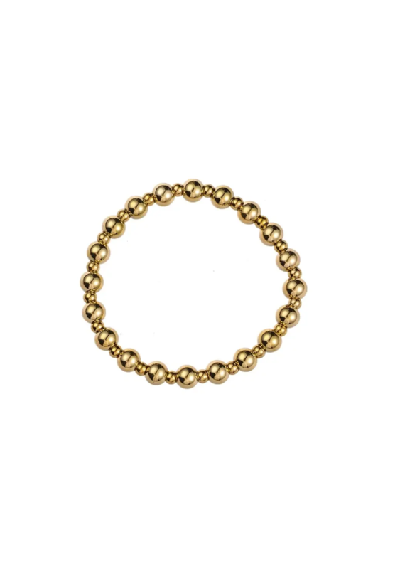 Go Dutch Label D&E - Armband met grote bolletjes - goud