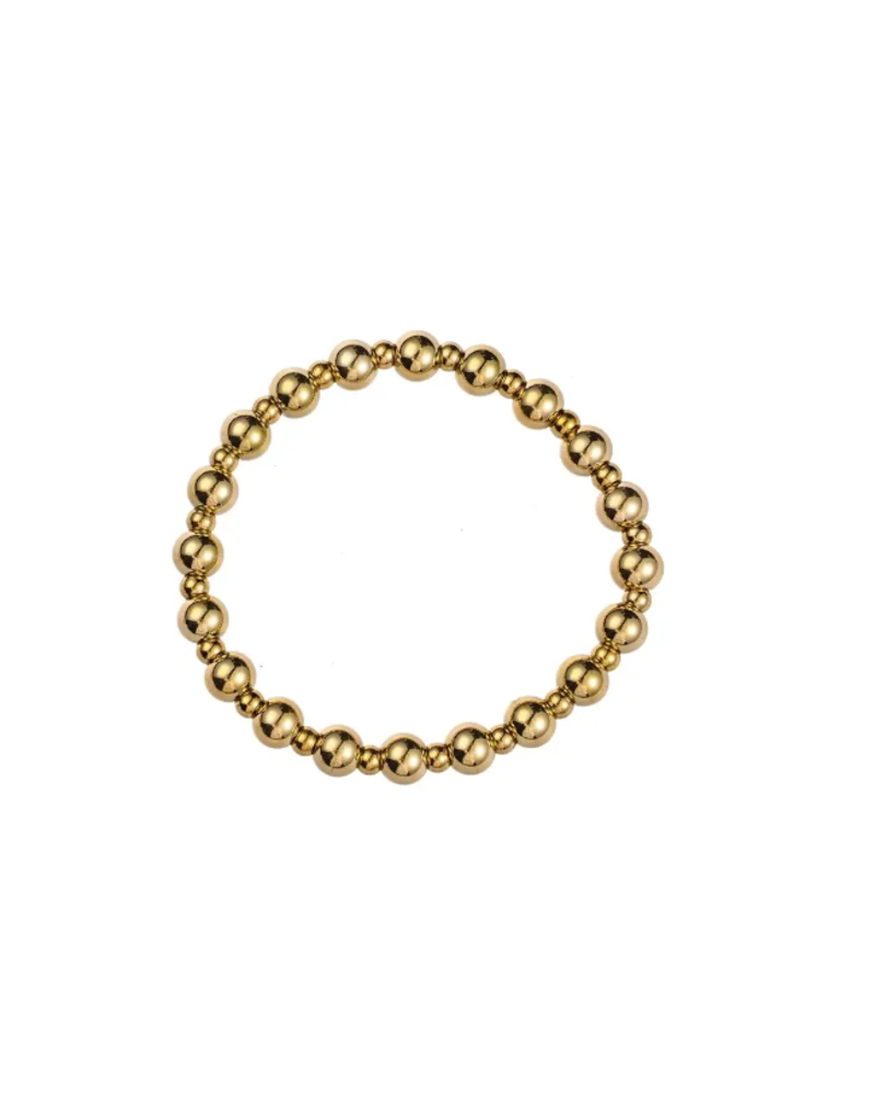 Go Dutch Label D&E - Armband met grote bolletjes - goud