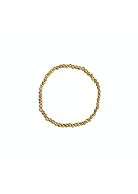 Go Dutch Label D&E - Armband met bolletjes 4mm - goud