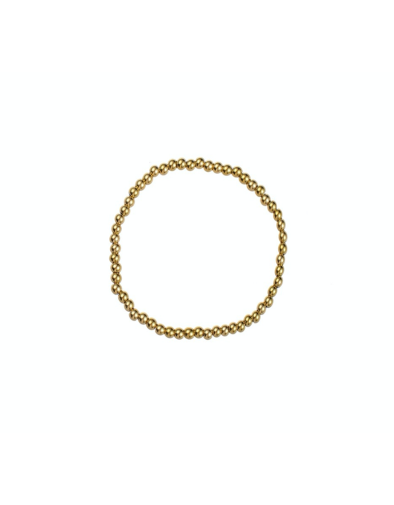 Go Dutch Label D&E - Armband met bolletjes 4mm - goud