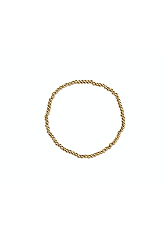 Go Dutch Label D&E - Armband met bolletjes 3mm - goud