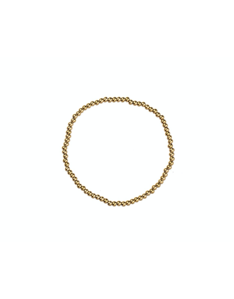 Go Dutch Label D&E - Armband met bolletjes 3mm - goud