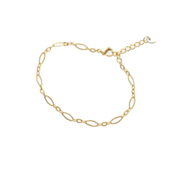 Go Dutch Label D&E - Schakel armbandje - goud