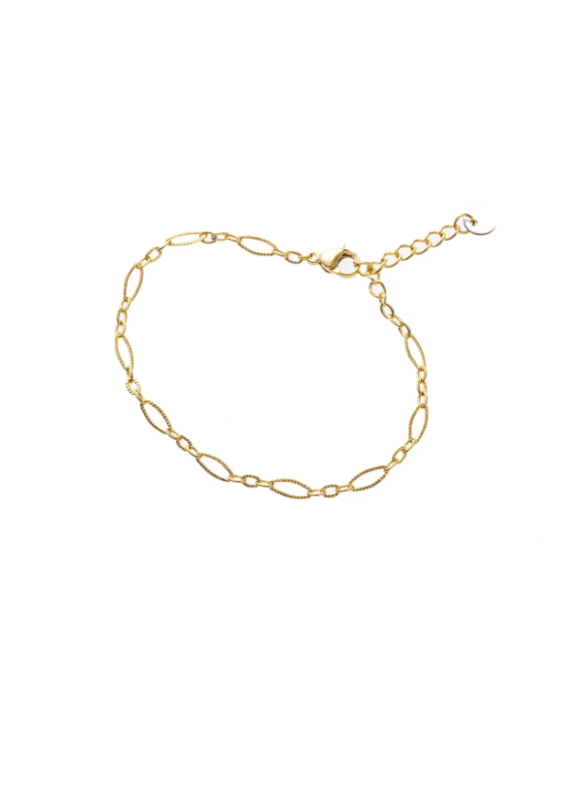 Go Dutch Label D&E - Schakel armbandje - goud