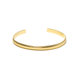 21Jewelz Geribbelde bangle - goud