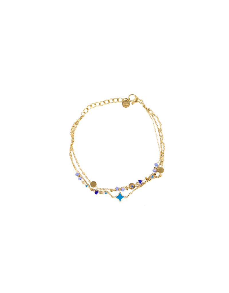 21Jewelz Armbandje met ster - blauw