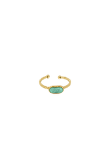 21Jewelz Ring met mintgroene steen - goud