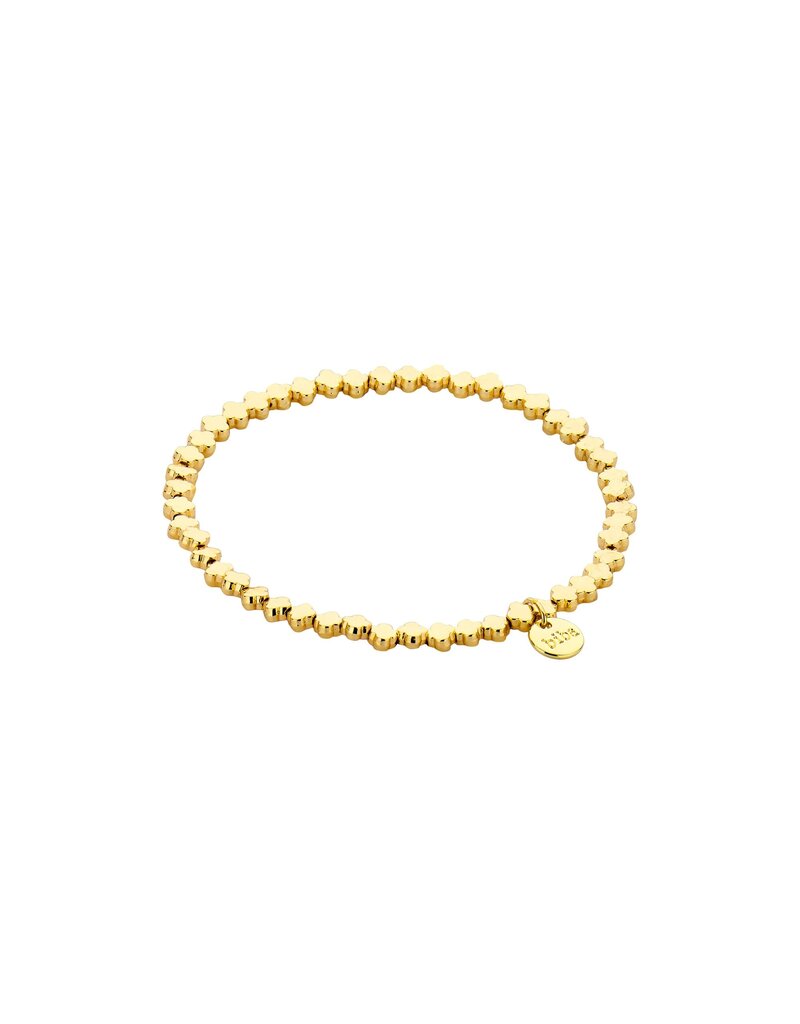 Biba Gold plated clover bracelet