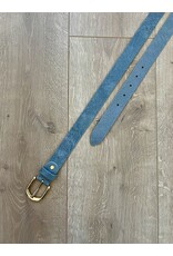 21Jewelz Musthave gold detailed riem - suede blauw