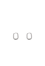 Go Dutch Label D&E - Small oval hoops - zilver