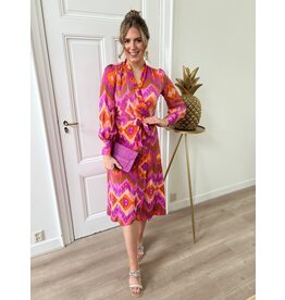 21Jewelz Maxi jurk met print - oranje/paars