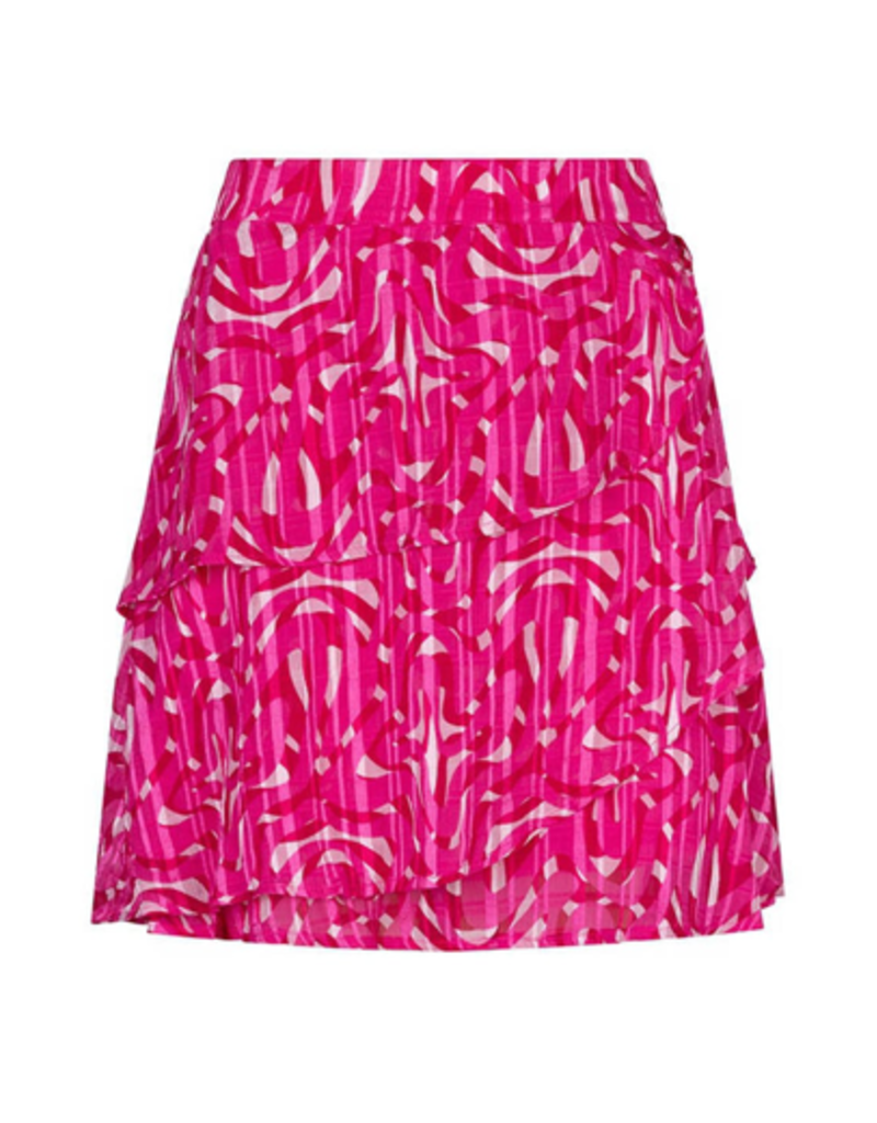 Lofty Manner Skirt Saige - Pink Swirl Print