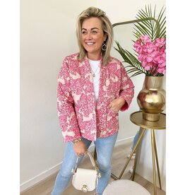 21Jewelz Oversized jasje - roze paisleyprint