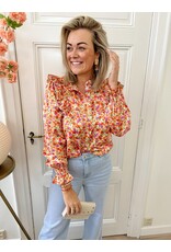 21Jewelz Blouse met bloemetjes - oranje