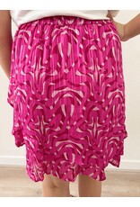 Lofty Manner Skirt Saige - Pink Swirl Print