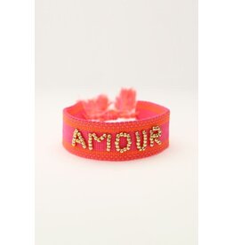 My Jewellery Roze bohemian armband amour