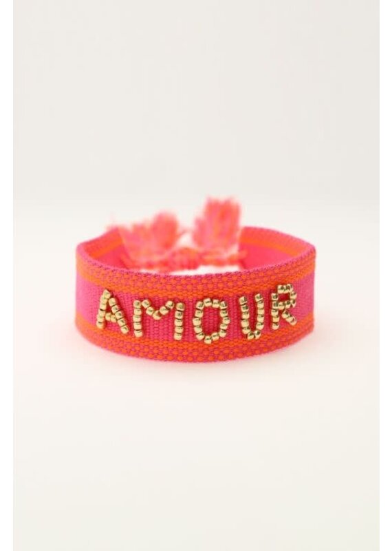 My Jewellery Roze bohemian armband amour