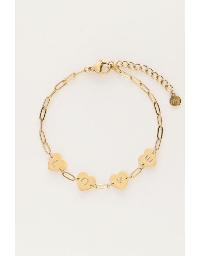 My Jewellery Armband love - goud