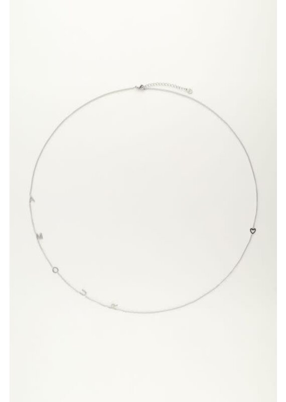 My Jewellery My Jewellery | Ketting met amour letters - zilver