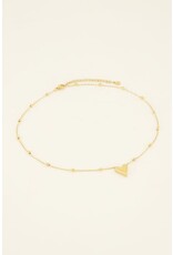 My Jewellery Middellange ketting met hart - goud