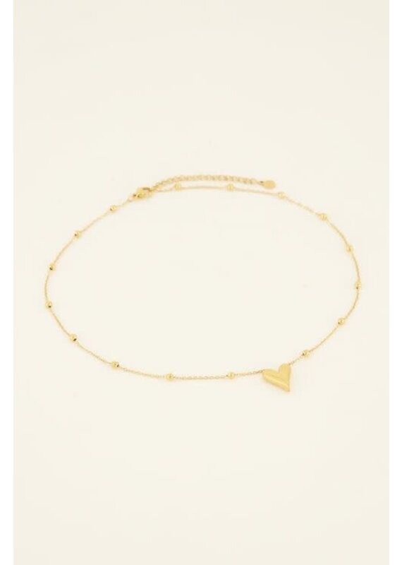 My Jewellery My Jewellery | Middellange ketting met hart - goud