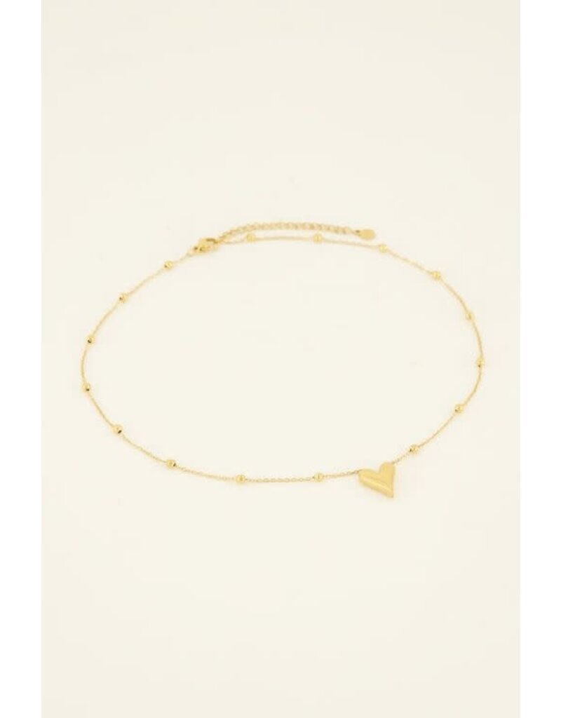 My Jewellery My Jewellery | Middellange ketting met hart - goud