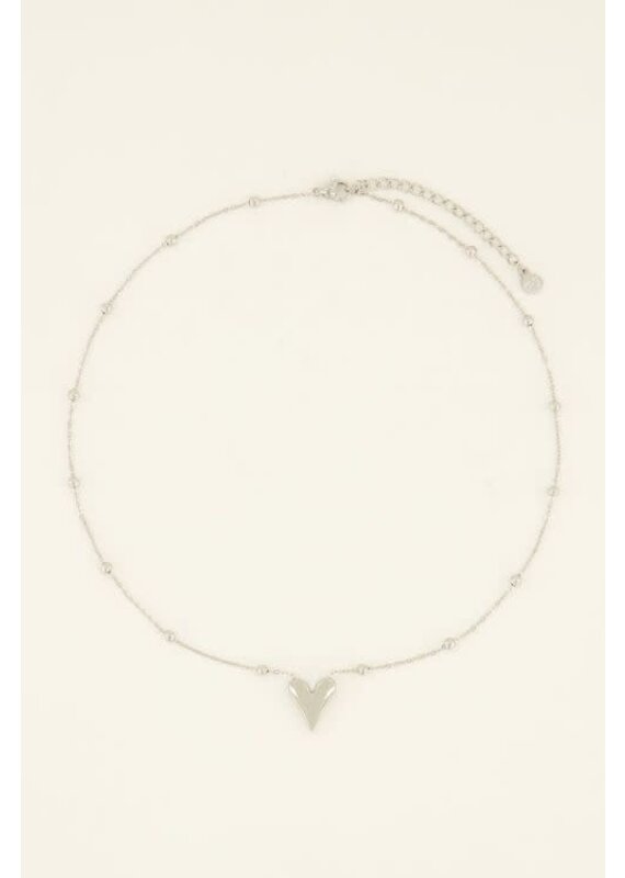 My Jewellery My Jewellery | Middellange ketting met hart - zilver