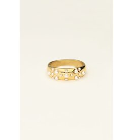 My Jewellery Ring met parels - goud