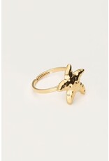 My Jewellery Ocean ring met zeester - goud