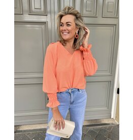 21Jewelz Blouse met pofmouw - koraal