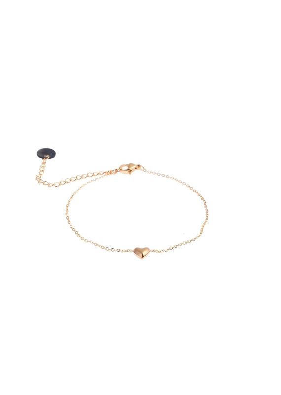 Go Dutch Label D&E - Armband met klein hartje - goud