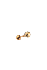 Go Dutch Label D&E - Bolletje piercing - goud