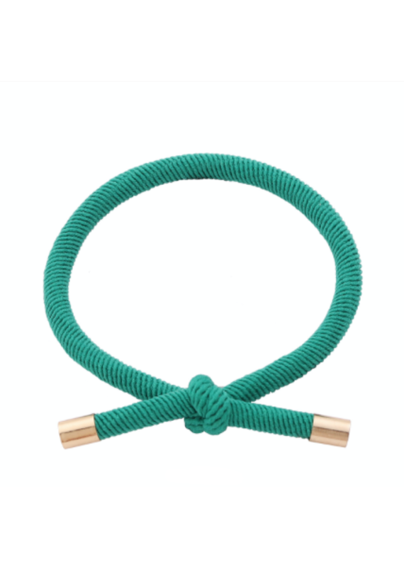 Haar elastiekje groen