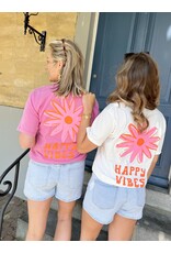 21Jewelz Happy vibes shirt - wit