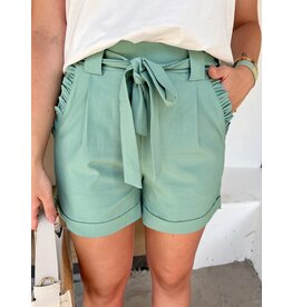 21Jewelz Short met ruffles - groen