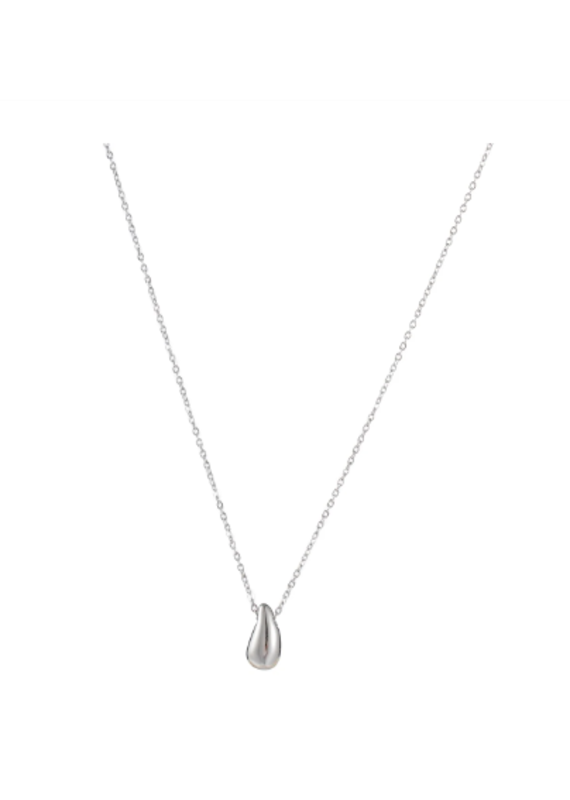 Go Dutch Label D&E - Ketting met druppel bedel - zilver