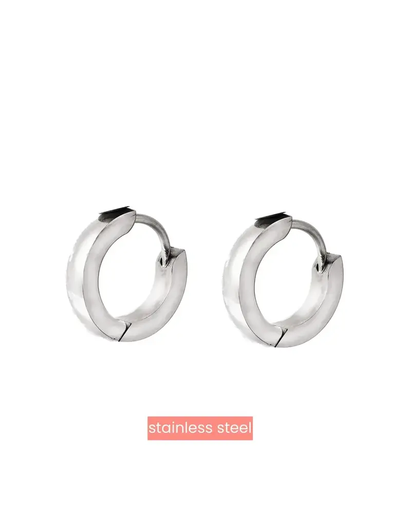 Go Dutch Label D&E - Hoops 13mm - zilver