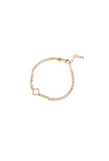 Go Dutch Label D&E - Schakelarmband met klaver - goud