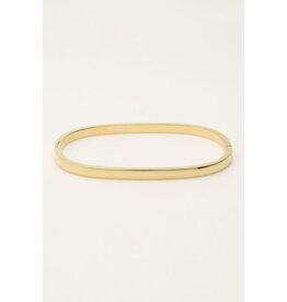 My Jewellery Bangle rechthoekig smal - goud