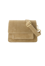 21Jewelz Musthave basic tas - Suede beige zand