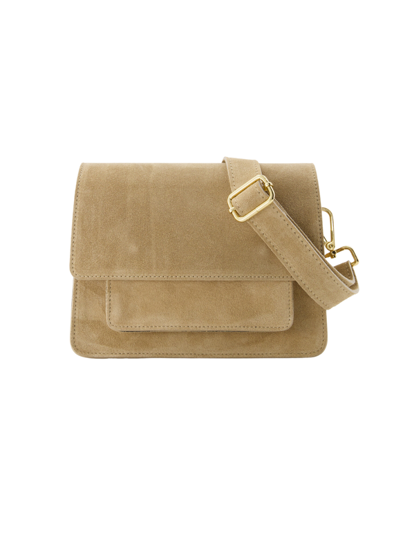 21Jewelz Musthave basic tas - Suede beige zand