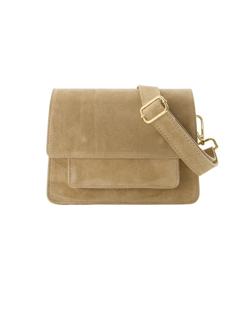 21Jewelz Musthave basic tas - Suede beige zand