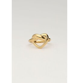My Jewellery Ring met getwist hartje - goud